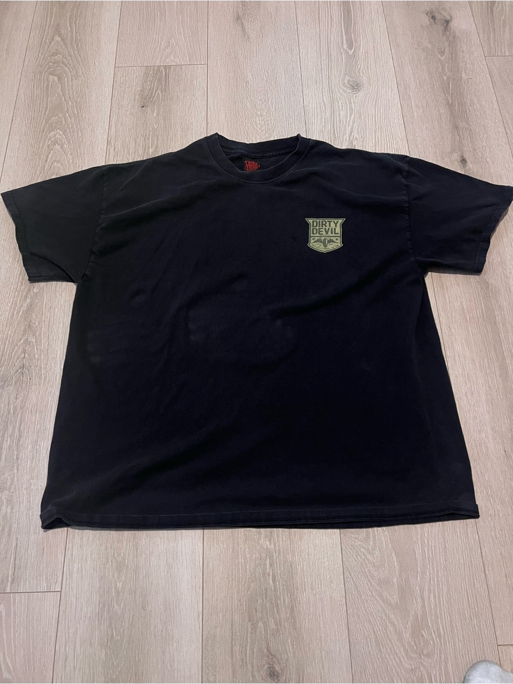 Black Short Sleeve Graphic Tee for Men